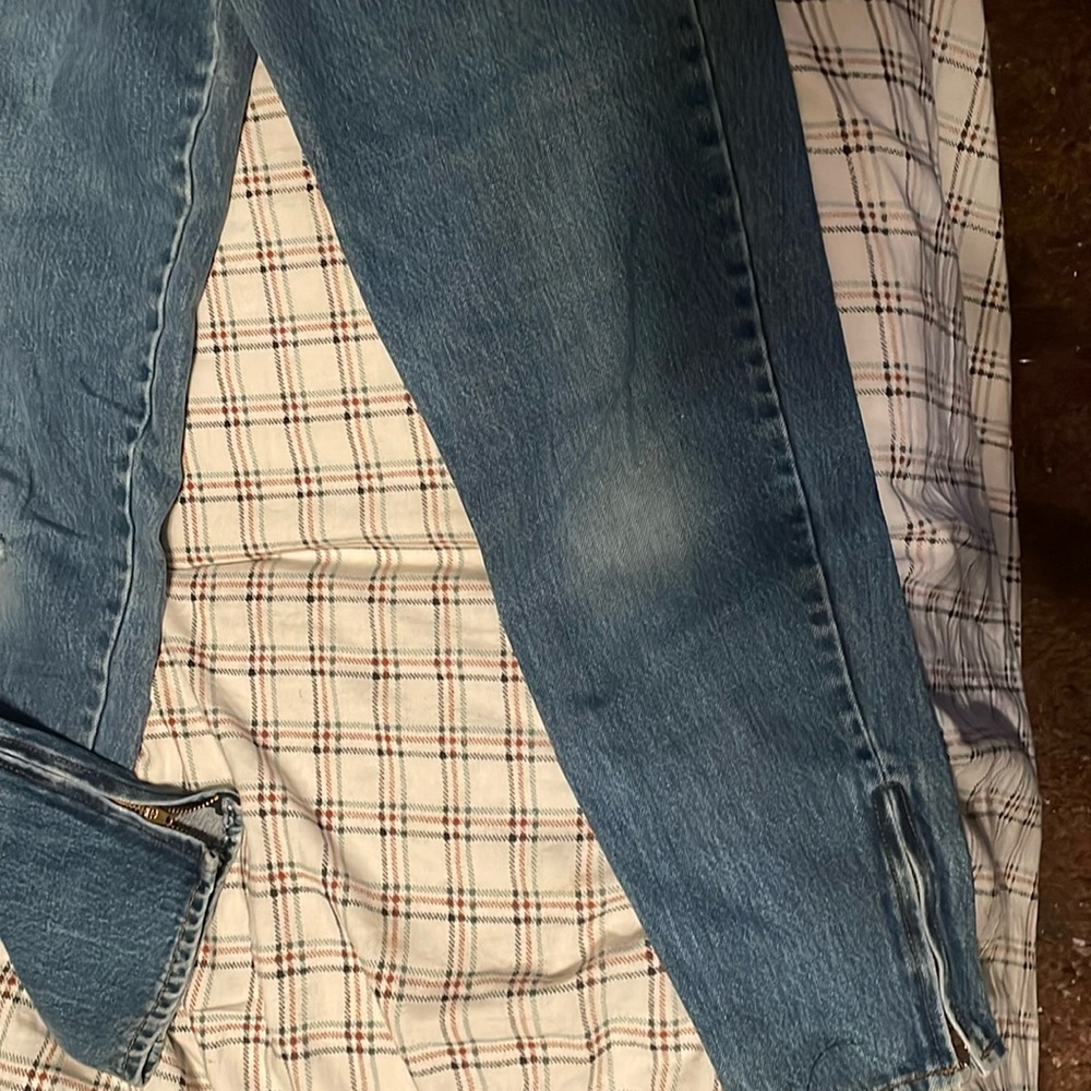 DD Sloan vintage high waisted zipper leg jeans